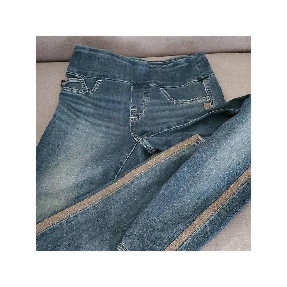 Rock & Republic pants women's size 4 Demin TX  slimming demin cure FEVER pull on